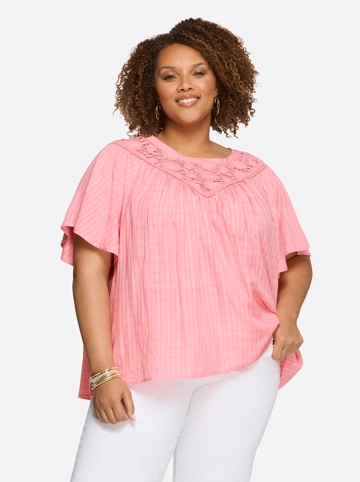 Women Eloise Blouse - Peony | Jessica Simpson