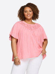 Women Eloise Blouse - Peony | Jessica Simpson