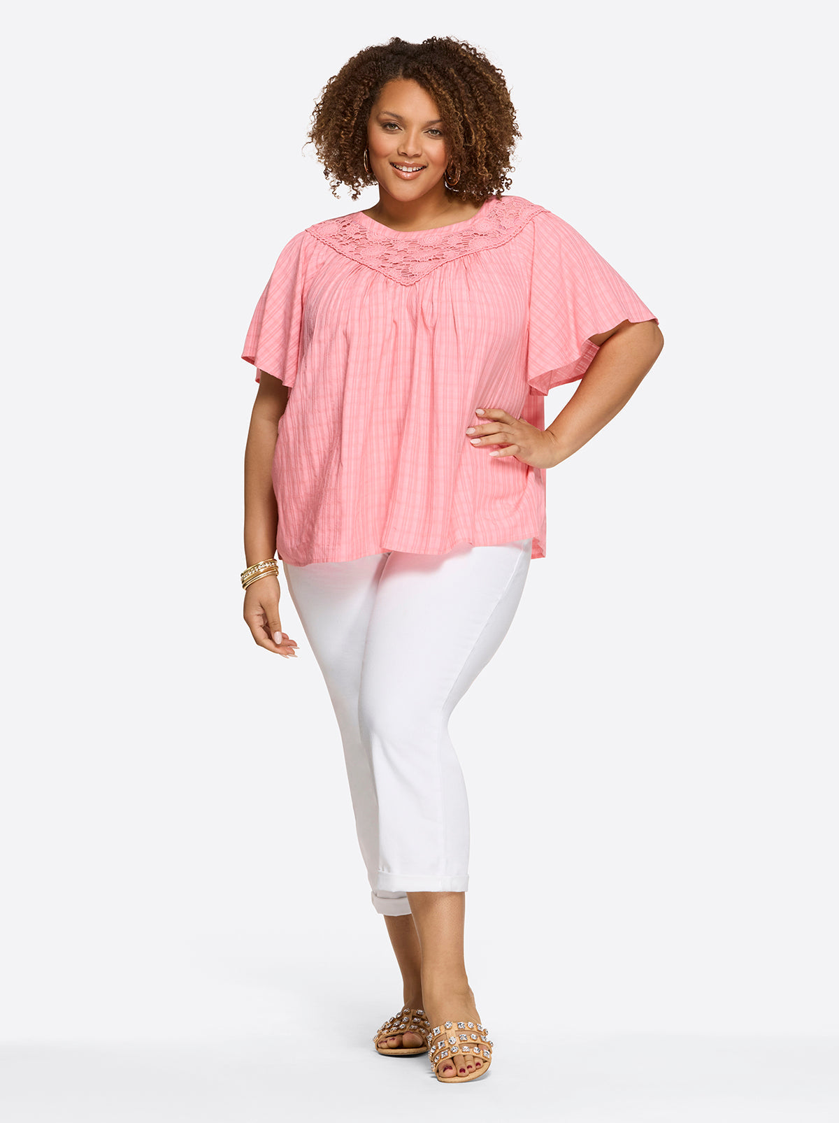 Women Eloise Blouse - Peony | Jessica Simpson