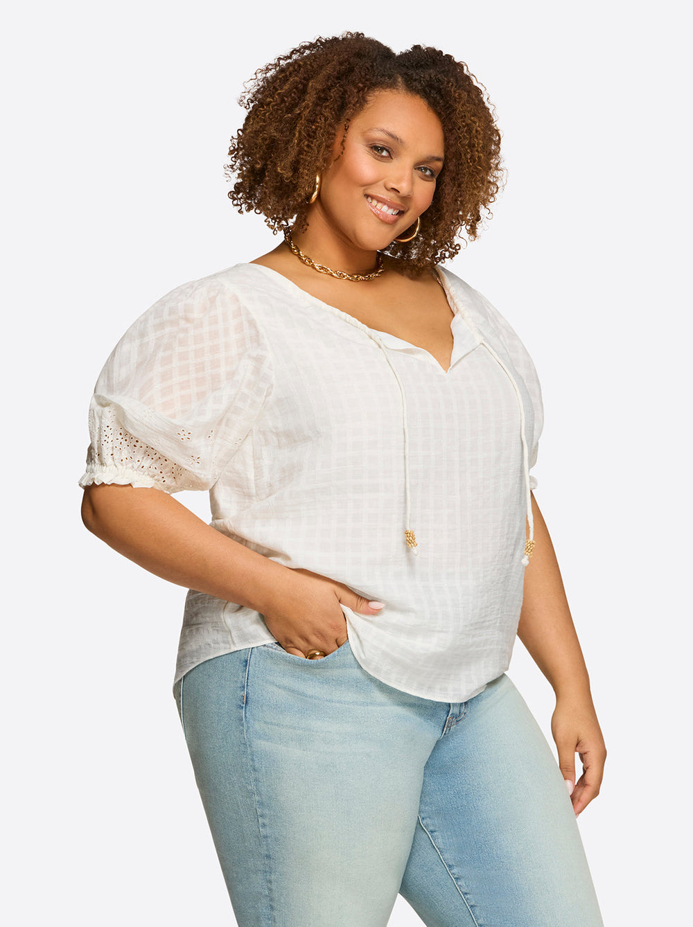 Women Sibyl Top - Gardenia | Jessica Simpson
