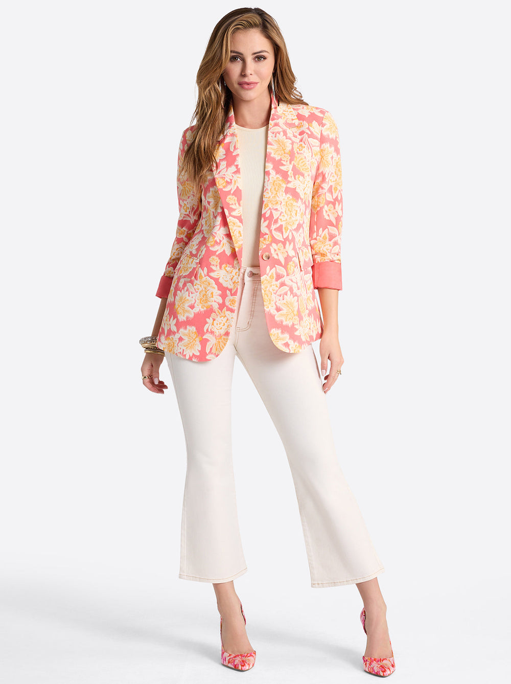 Women Charmed Ankle Flare - Ecru | Jessica Simpson