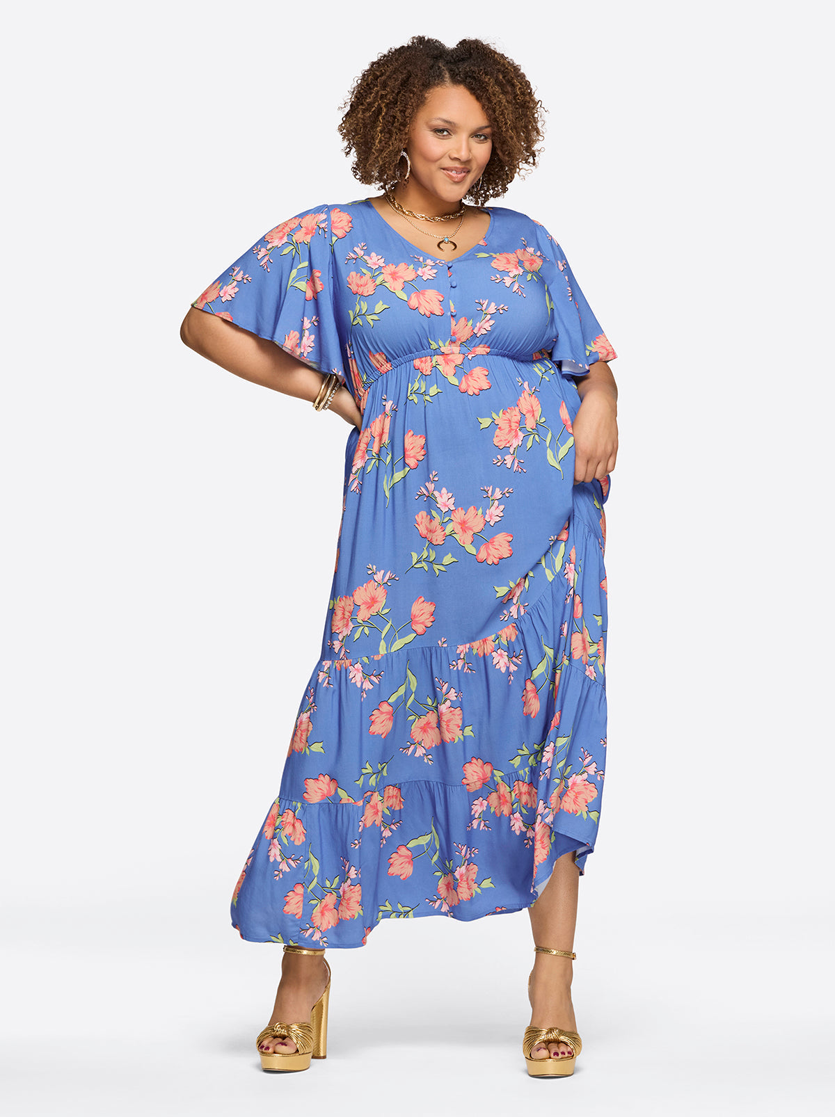 Women Naomi Dress - Happy Floret | Jessica Simpson