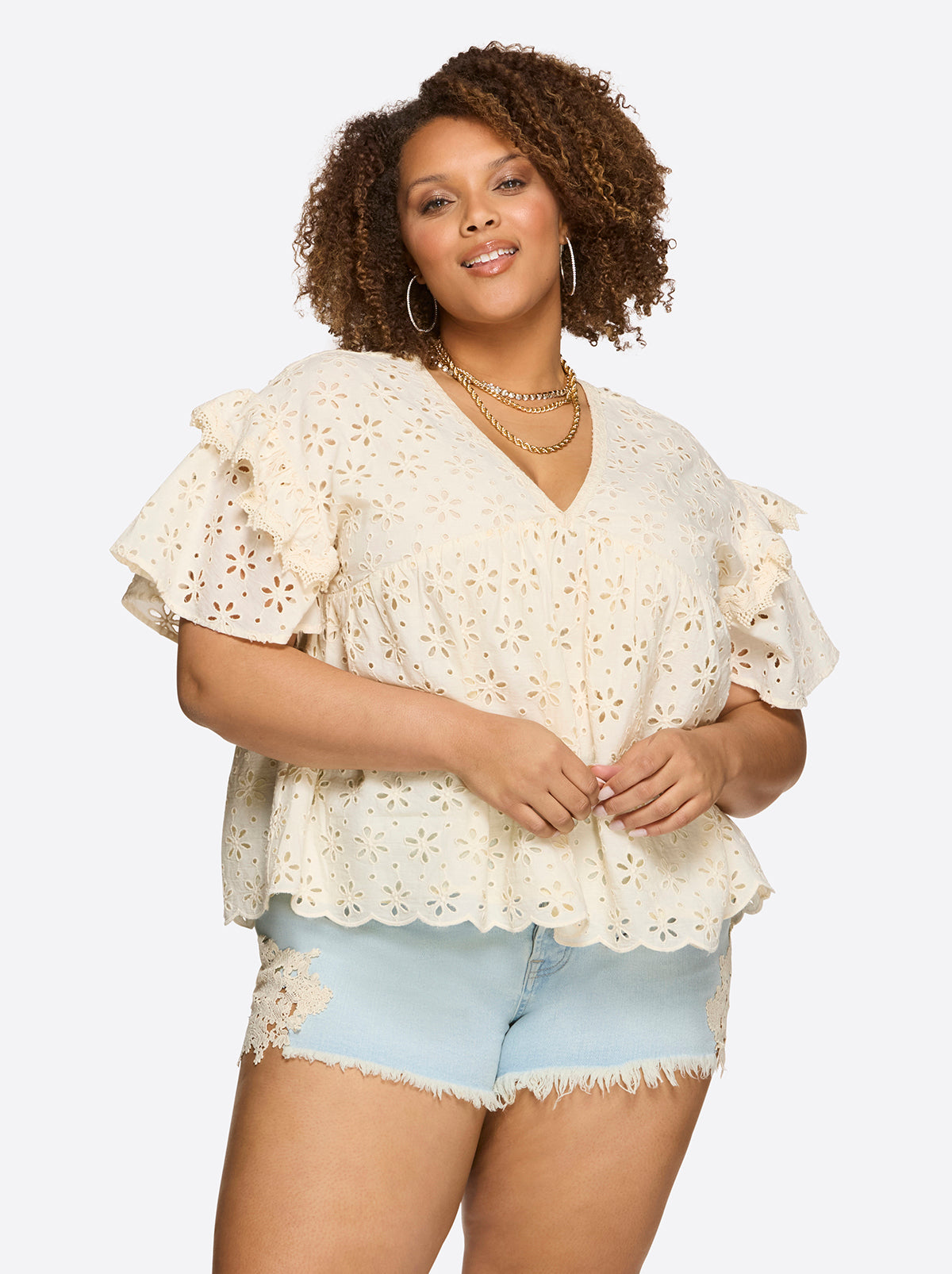 Women Mareike Top - Parchment | Jessica Simpson