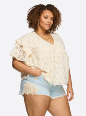 Women Mareike Top - Parchment | Jessica Simpson