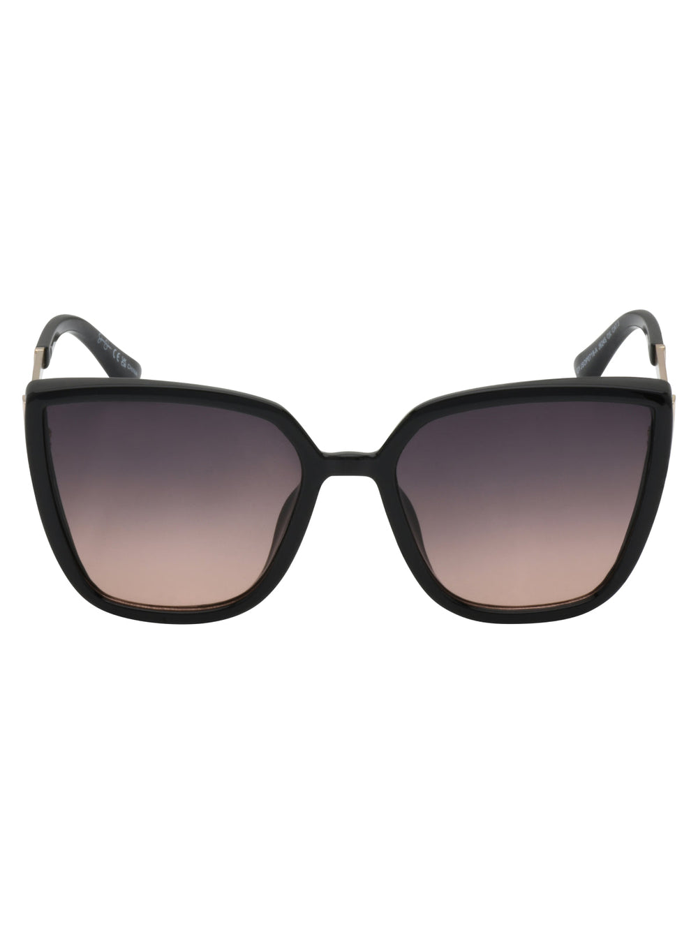 Accessories Cat Eye Sunglasses with Metal Temple - Black | Jessica Simpson
