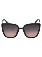 Accessories Cat Eye Sunglasses with Metal Temple - Black | Jessica Simpson