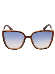 Accessories Cat Eye Sunglasses with Metal Temple - Tortoise | Jessica Simpson