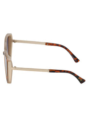 Accessories Cat Eye Sunglasses with Metal Temple - Tortoise | Jessica Simpson