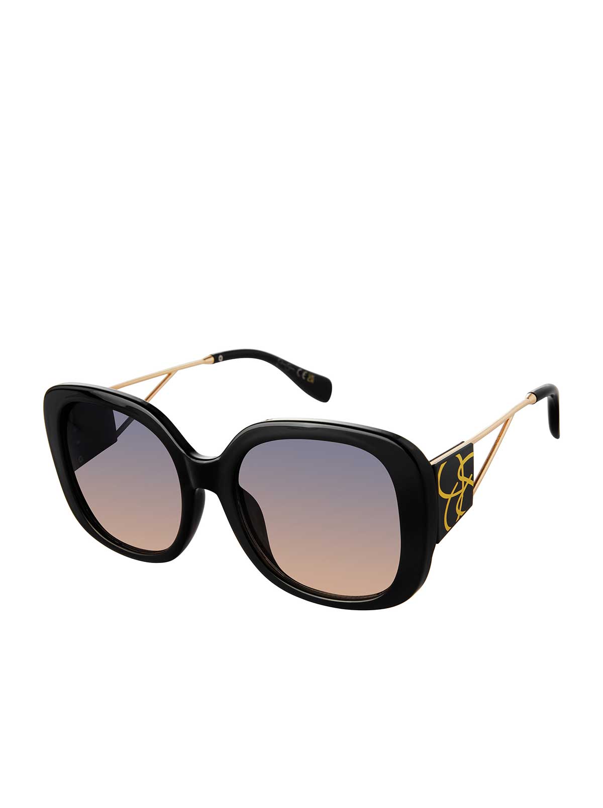 Accessories Oversized Oval Sunglasses - Black | Jessica Simpson