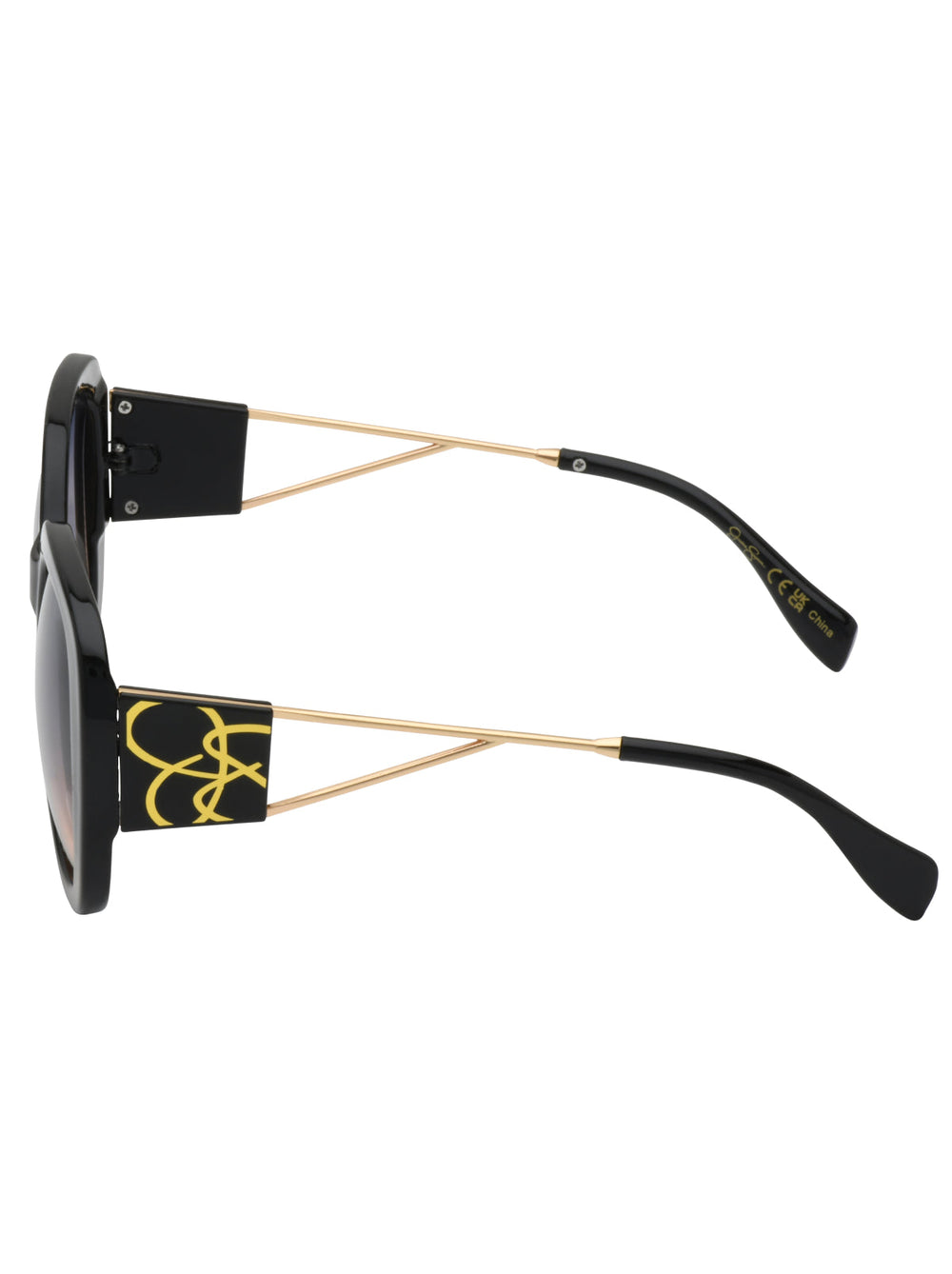 Accessories Oversized Oval Sunglasses - Black | Jessica Simpson
