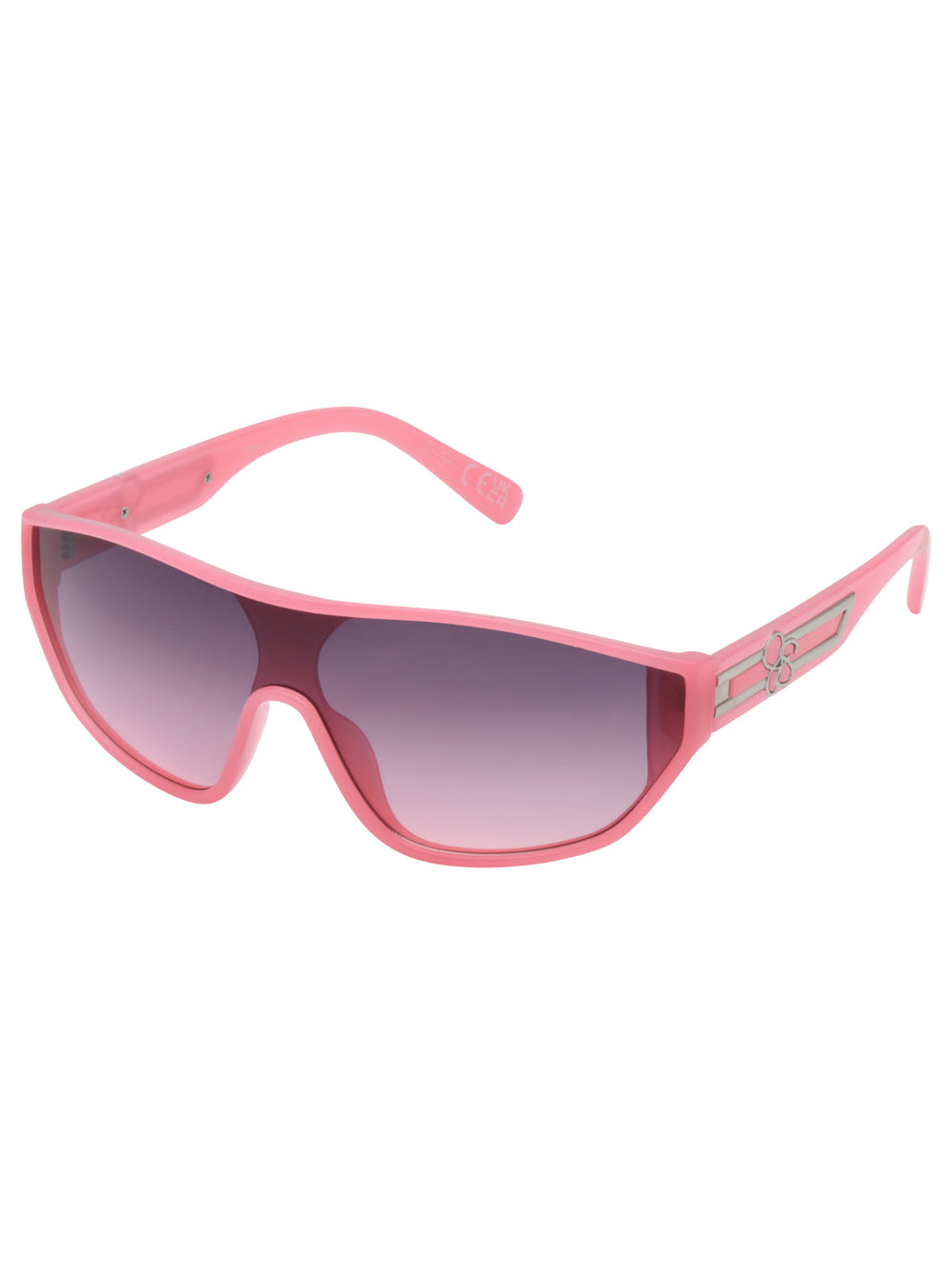 Accessories Wrap-Around Shield Sunglasses - Cream & Pink | Jessica Simpson