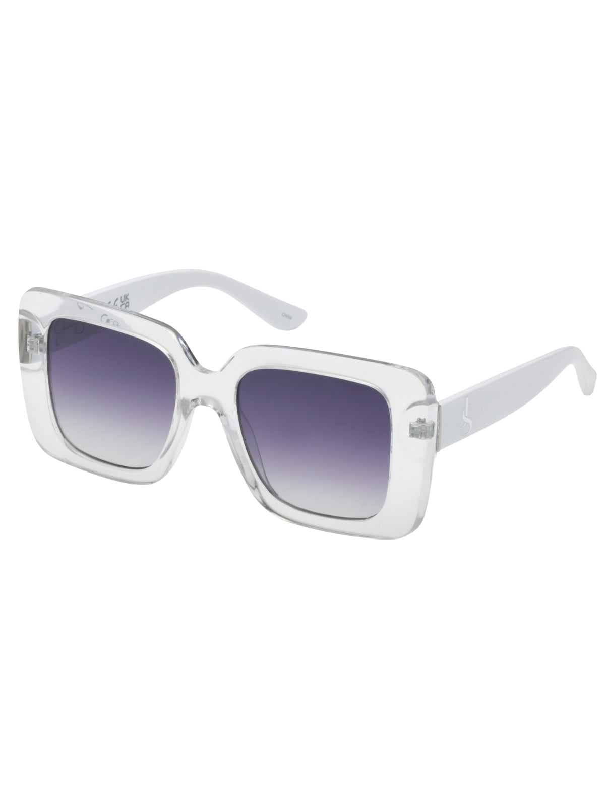 Accessories Fashionable Square Sunglasses - Crystal Clear | Jessica Simpson