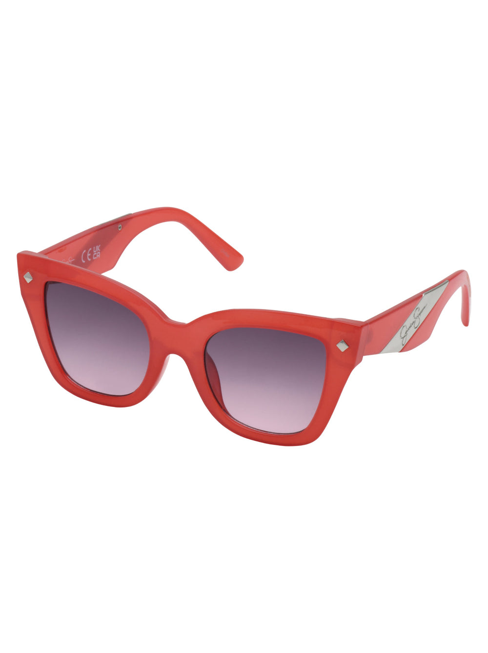 Accessories Bold Cat Eye Sunglasses - Milky Coral | Jessica Simpson