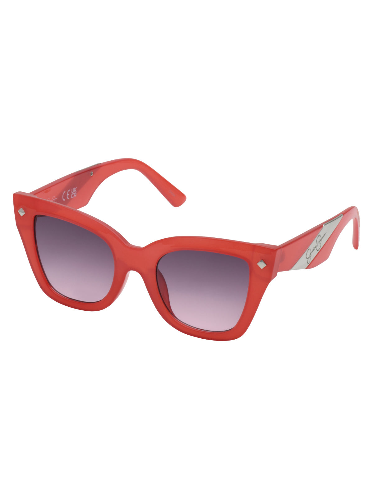 Accessories Bold Cat Eye Sunglasses - Milky Coral | Jessica Simpson