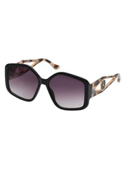 Accessories Oversized Geometric Sunglasses - Black & Tortoise | Jessica Simpson