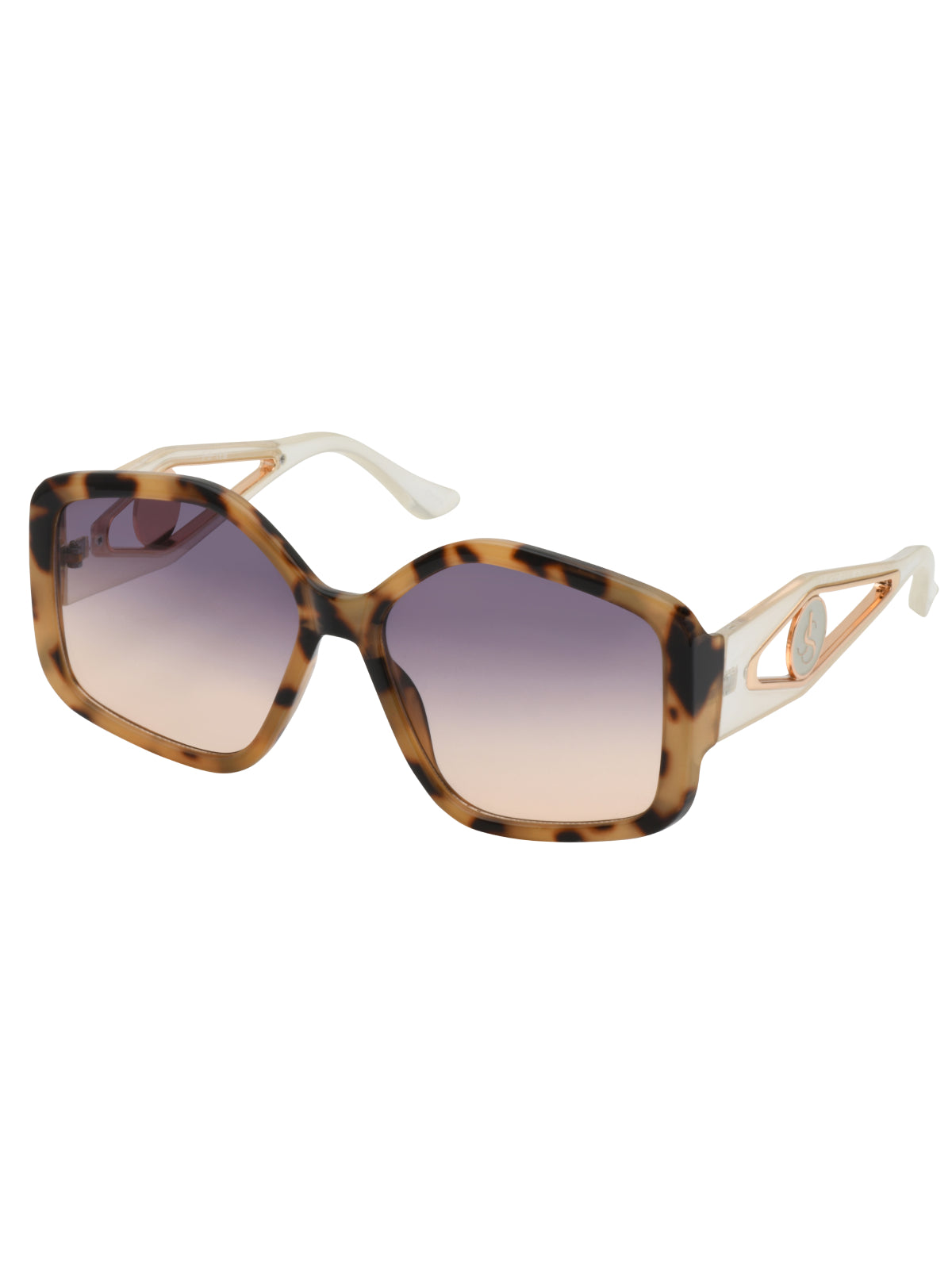 Accessories Oversized Geometric Sunglasses - Tortoise & Cream | Jessica Simpson