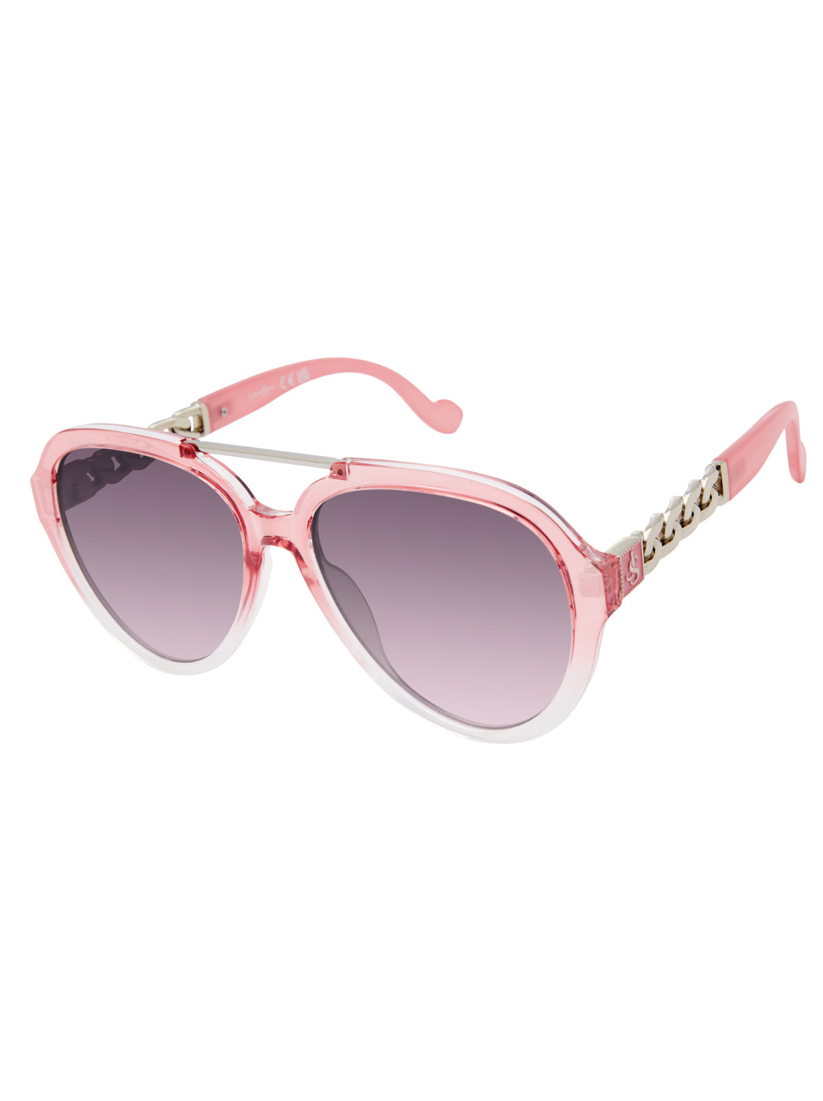 Accessories Modern Aviator Sunglasses - Cream to Pink Fade | Jessica Simpson