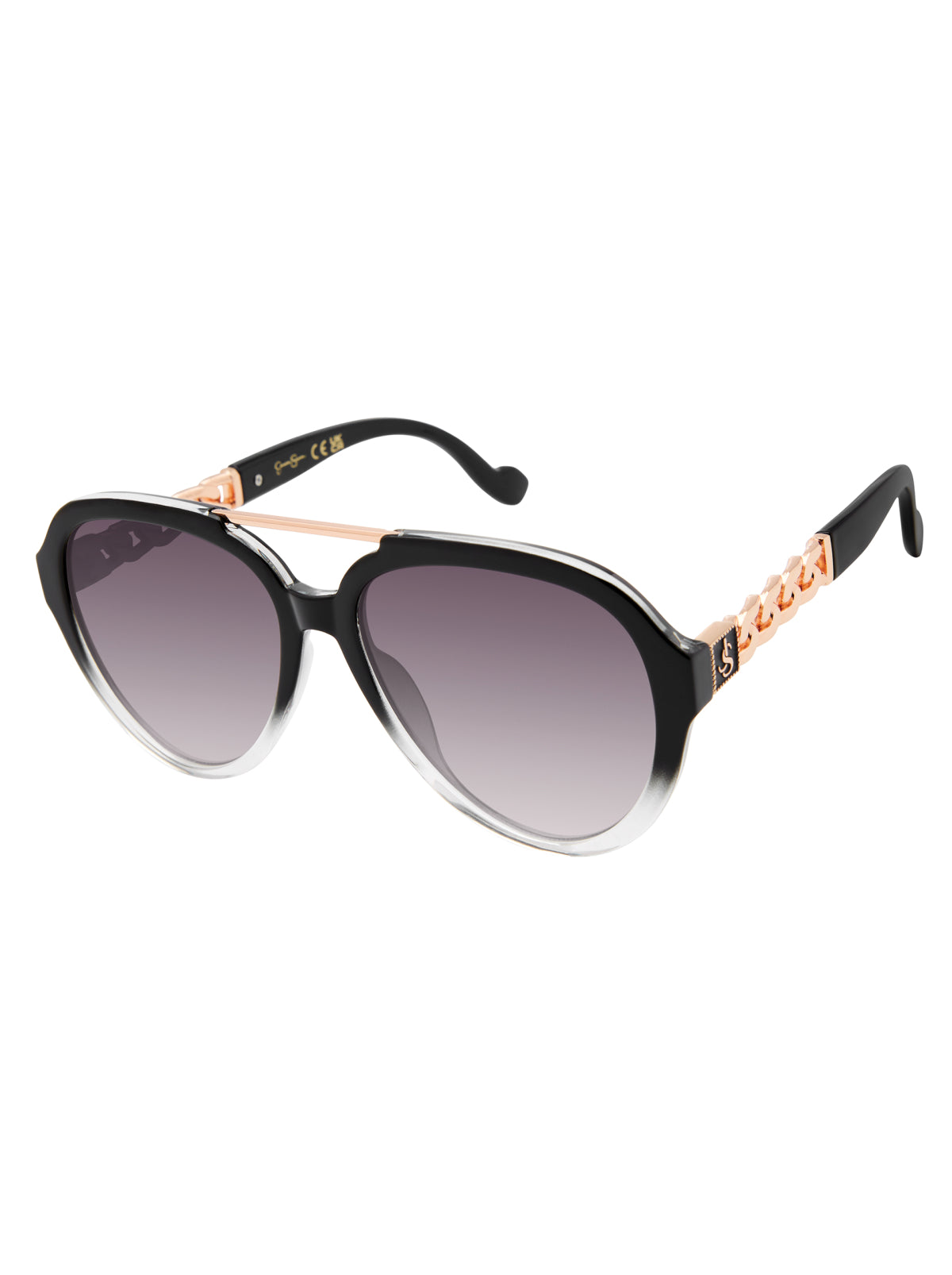 Accessories Modern Aviator Sunglasses - Black Fade | Jessica Simpson