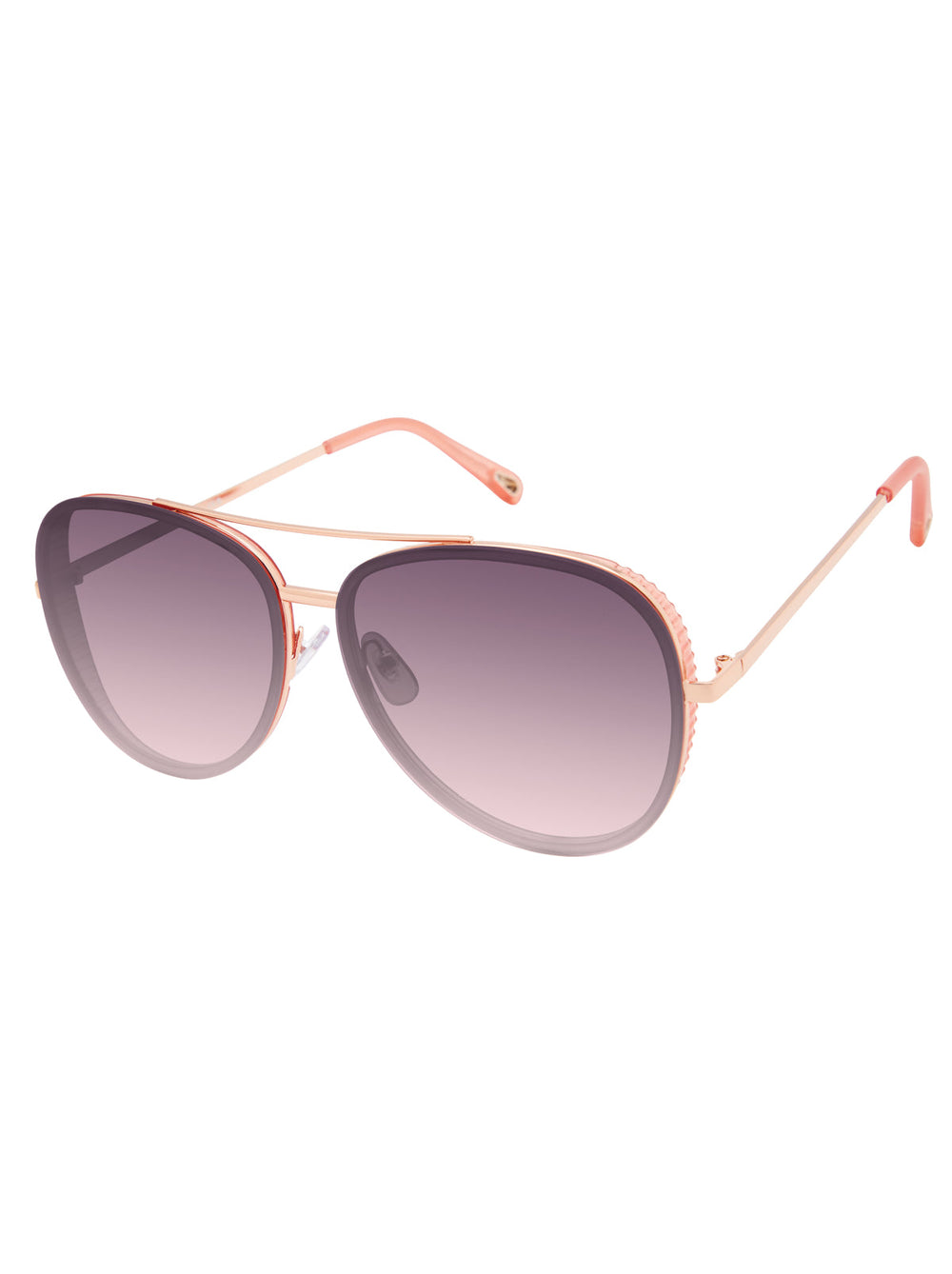 Accessories Glam Aviator Pilot Sunglasses - Rose Gold & Rose | Jessica Simpson