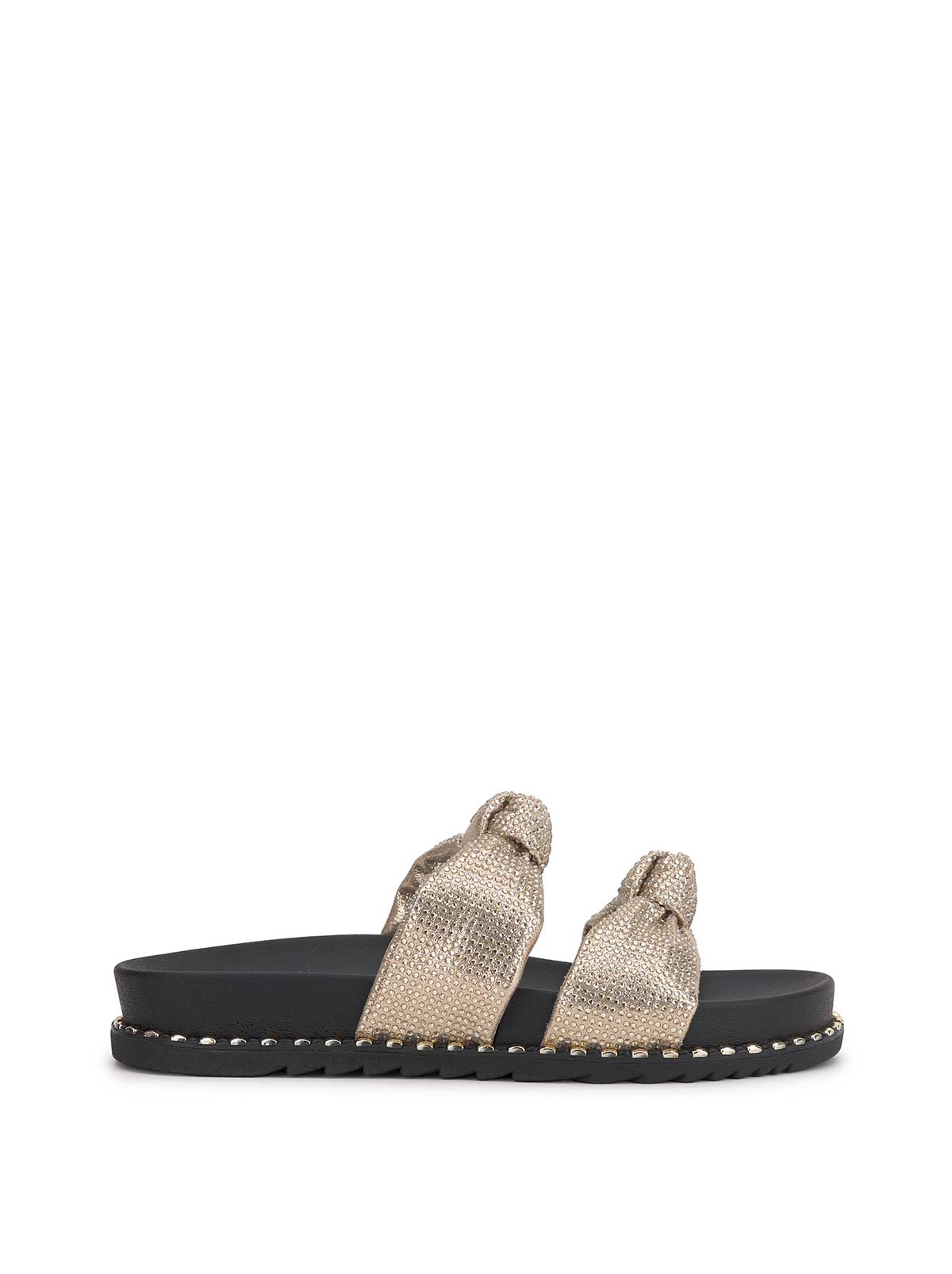 Women Caralyna Flat Sandal - Champagne | Jessica Simpson
