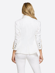 Women Fitted Blazer - White | Jessica Simpson