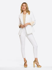 Women Fitted Blazer - White | Jessica Simpson