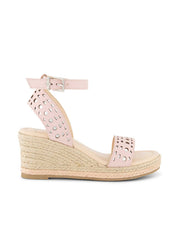 Women Girls' Asha Perforated Wedge Sandal - Blush | Jessica Simpson