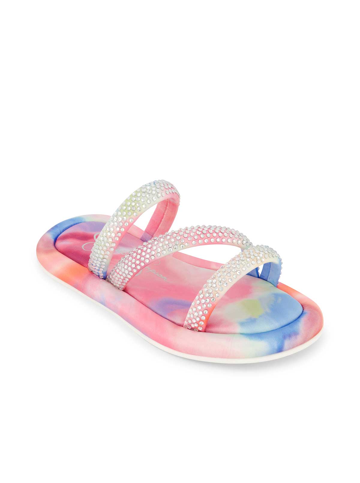 Women Girls' Kaylen Strap Slippers - Tie Dye | Jessica Simpson