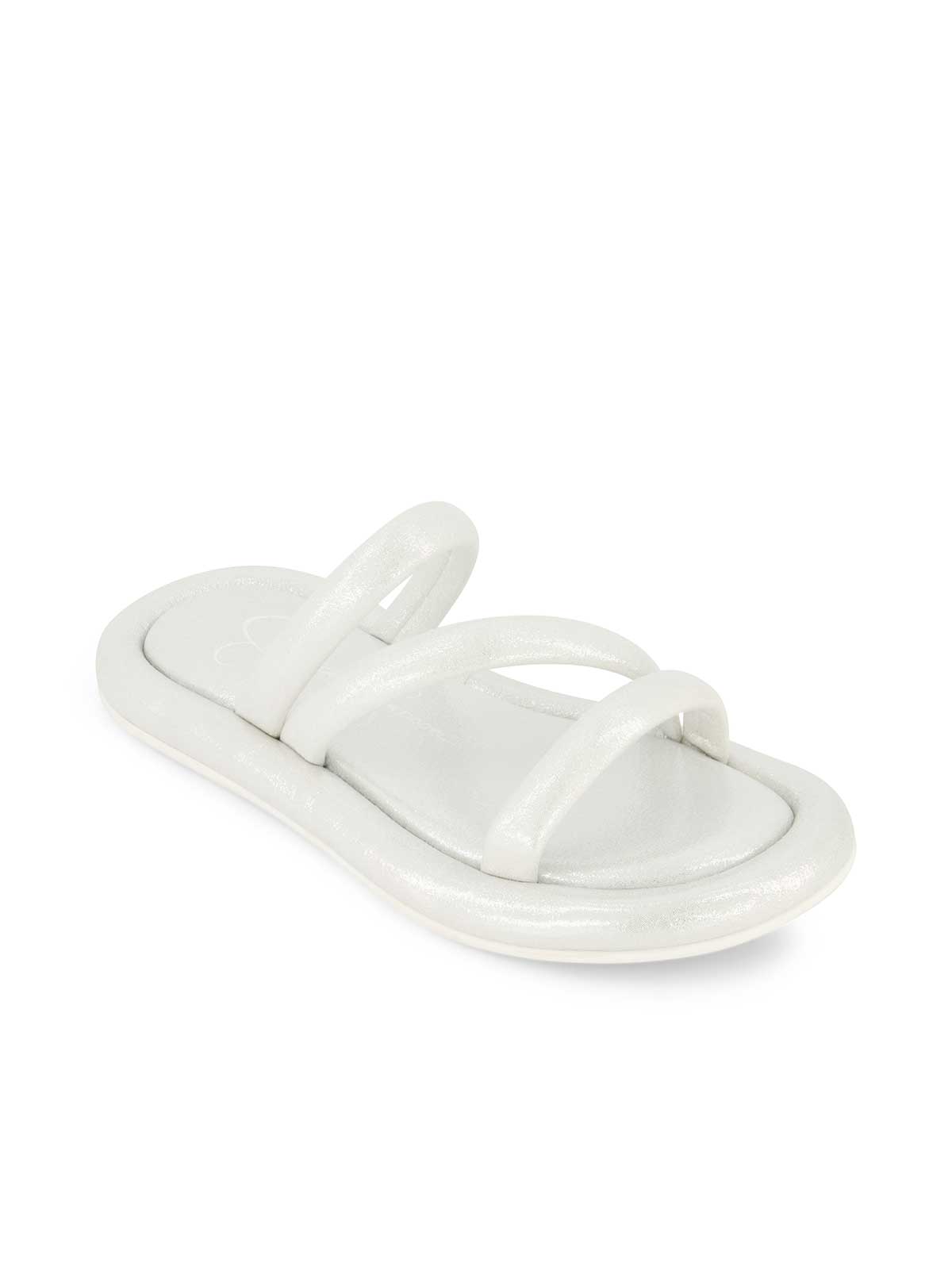 Women Girls' Kaylen Strap Slippers - Silver | Jessica Simpson