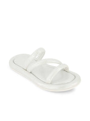 Women Girls' Kaylen Strap Slippers - Silver | Jessica Simpson