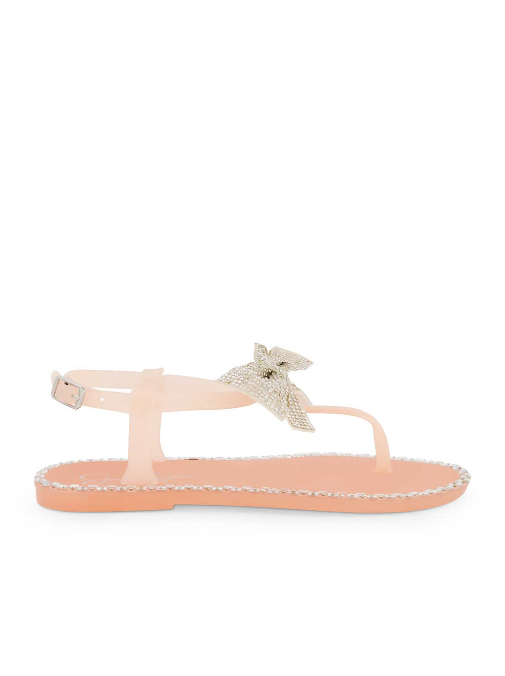 Women Girls' Jelly Bow Slippers - Blush | Jessica Simpson