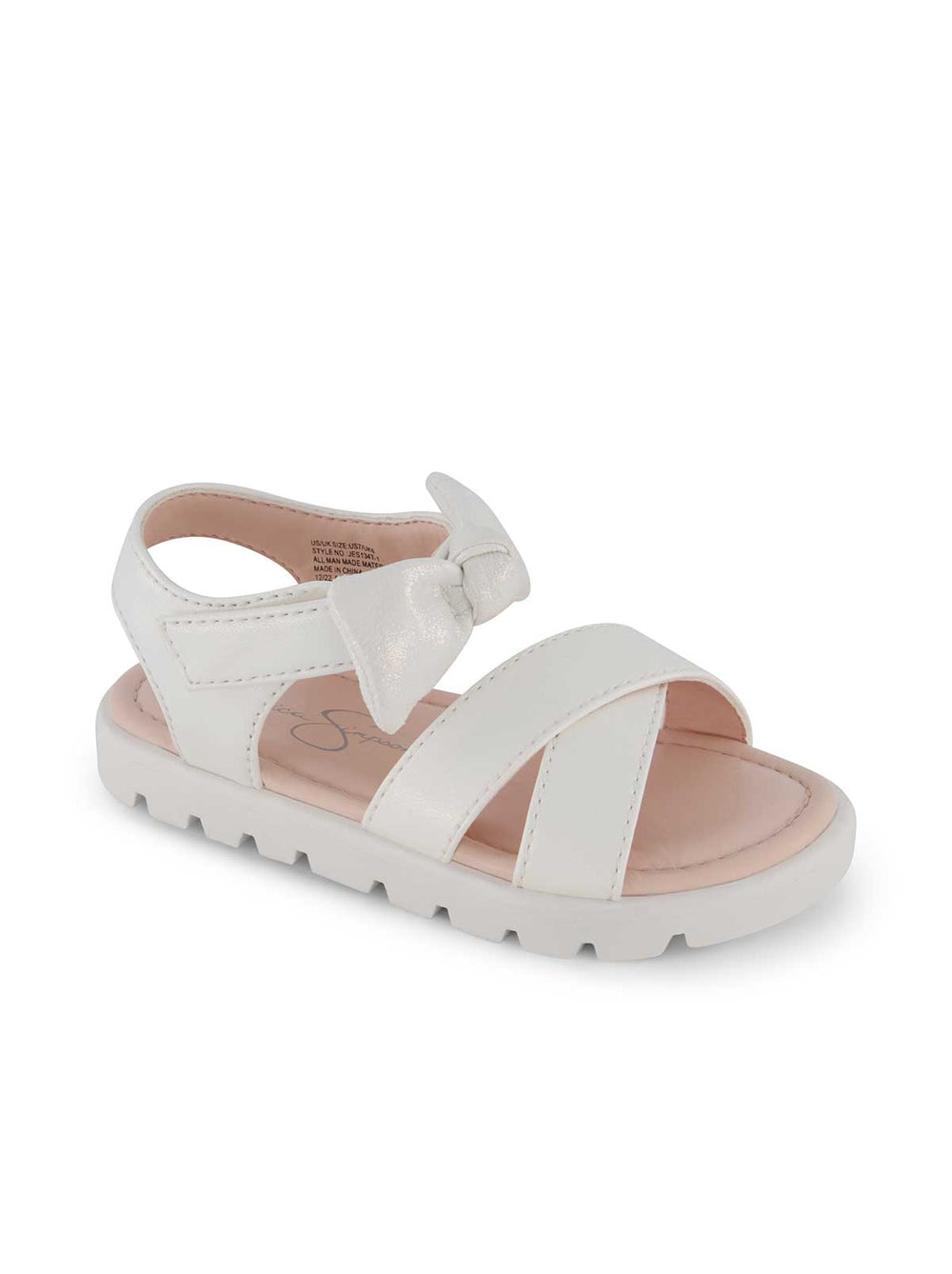 Women Toddler Tia Cross Sandals - White | Jessica Simpson