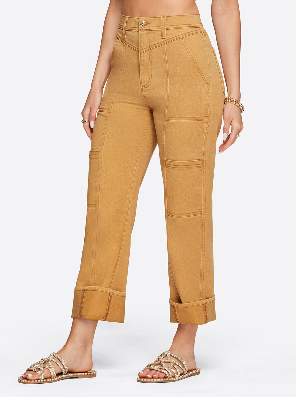 Women Straight Cargo Ankle - Bone Brown | Jessica Simpson