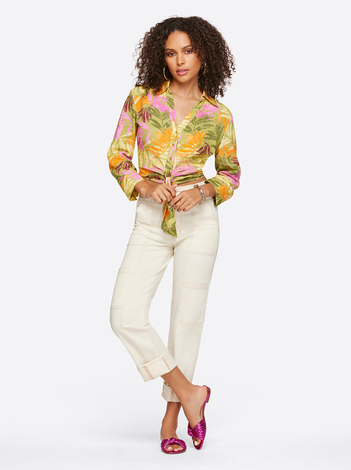 Women Straight Cargo Ankle - Ecru | Jessica Simpson