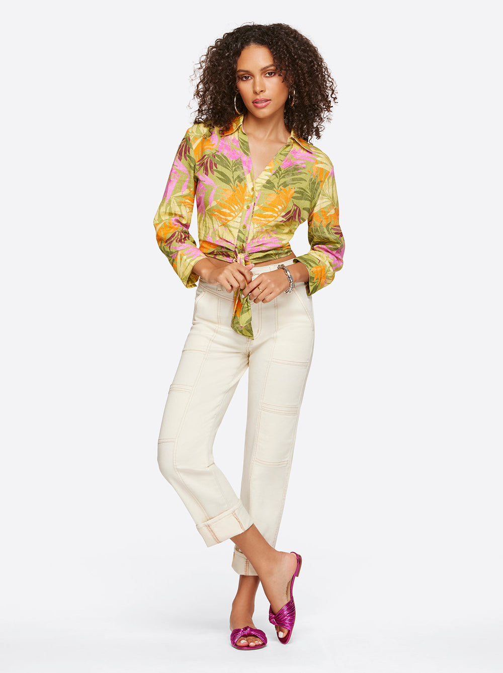 Women Straight Cargo Ankle - Ecru | Jessica Simpson