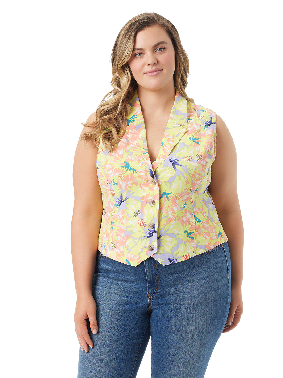 Women Embla Vest - Candy Hibiscus | Jessica Simpson