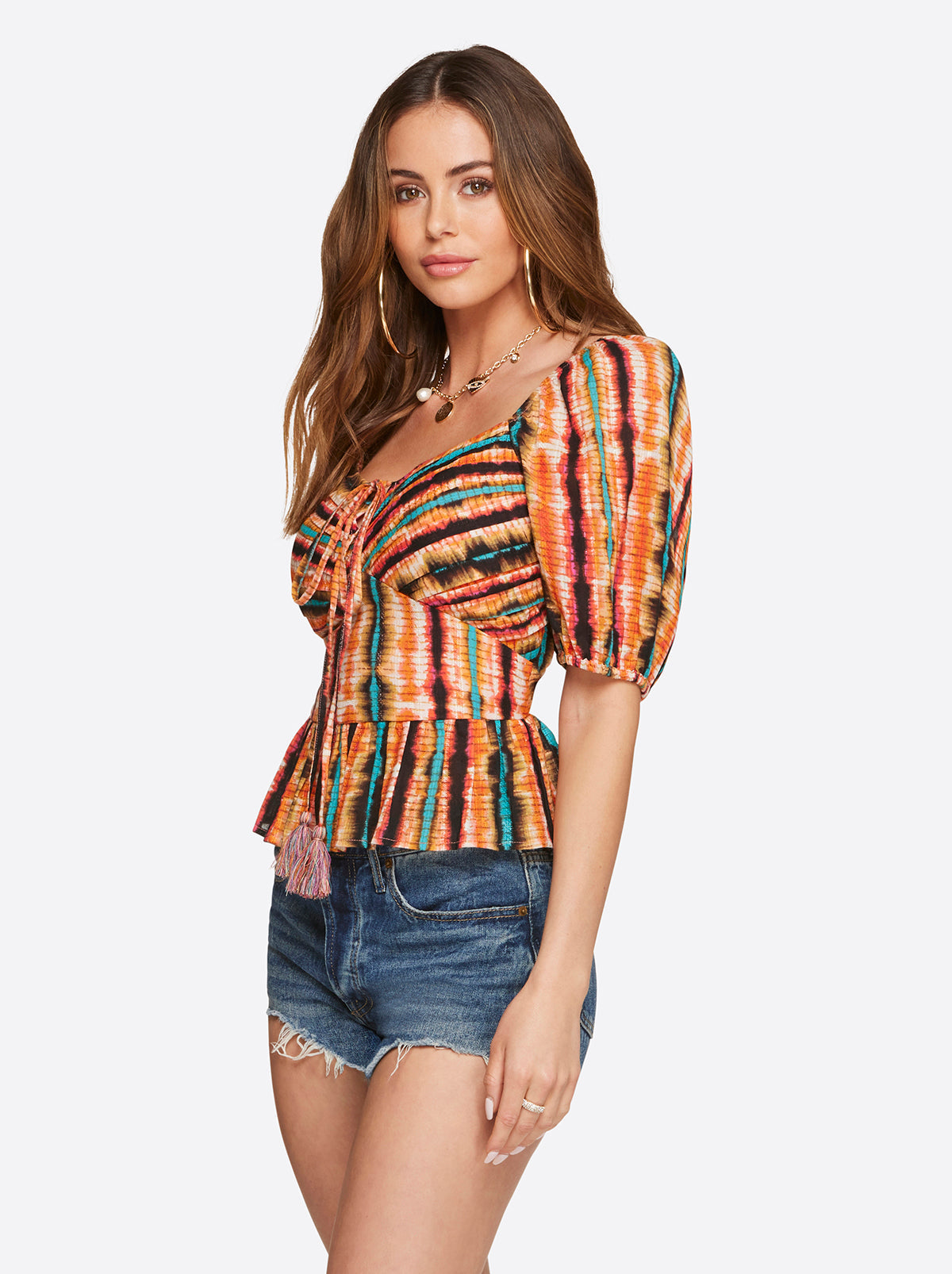 Women Ami Halter Top - Tie Dye Stripe | Jessica Simpson