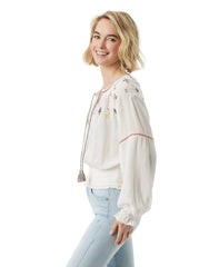 Women Tanuka Embellished Top - Gardenia | Jessica Simpson