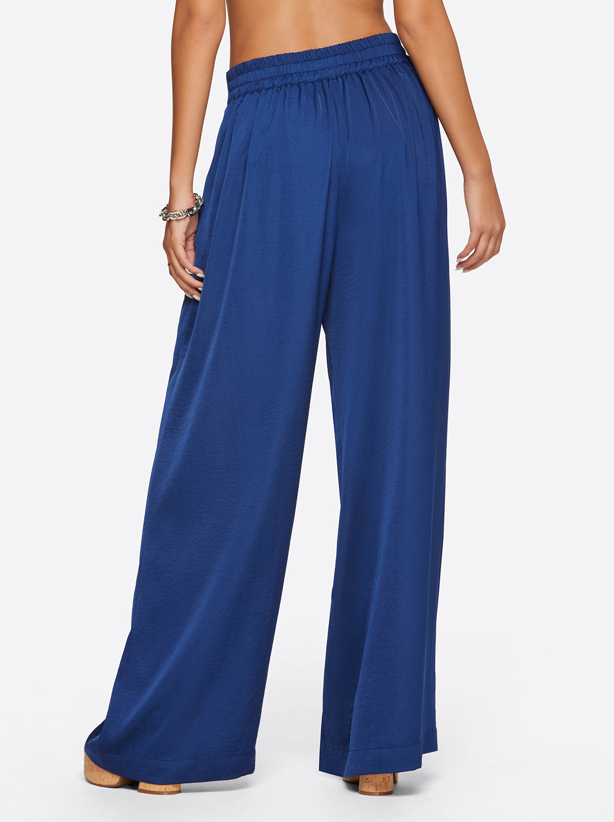 Women Winnie Wide Leg Pants - Medieval Blue | Jessica Simpson