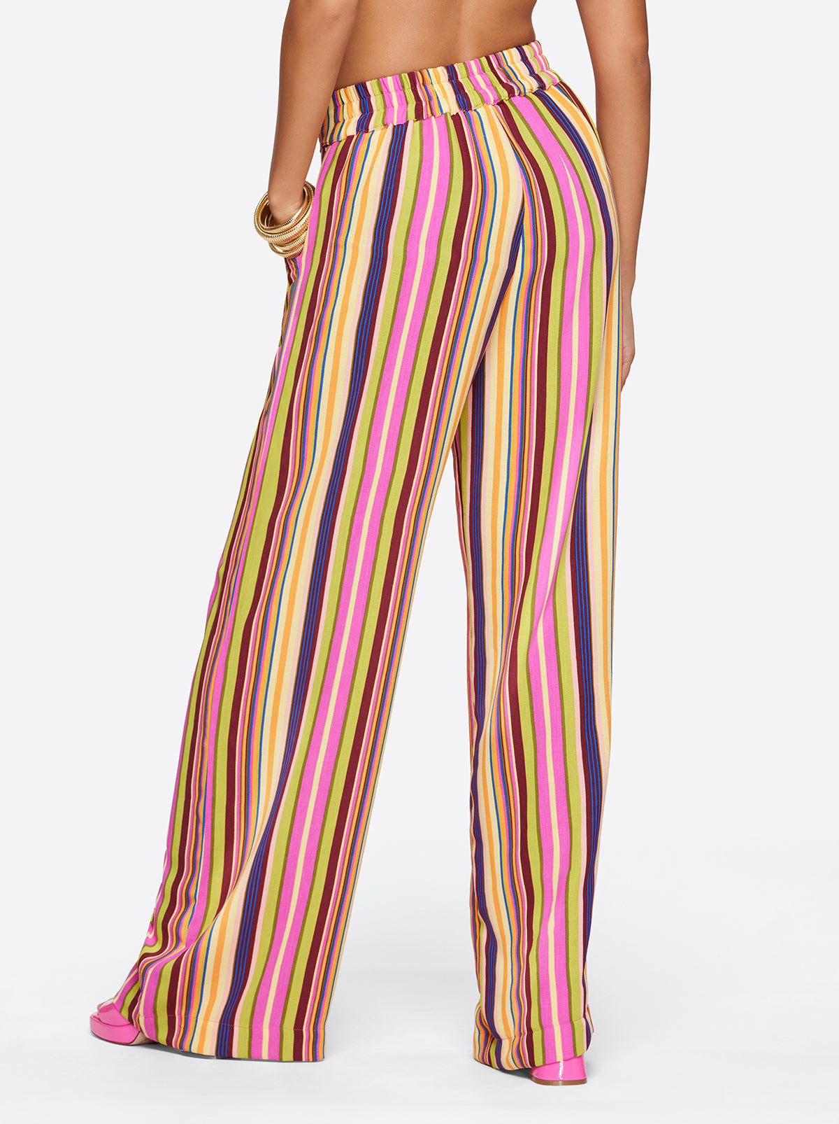 Women Winnie Wide Leg Pants - Rainbow Stripe | Jessica Simpson