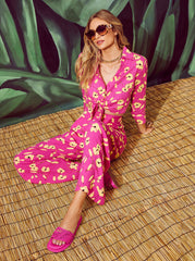 Women Wisteria Tie Front Top - Withering Petals | Jessica Simpson