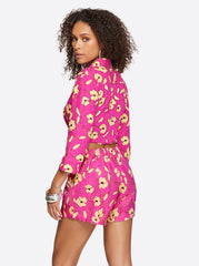 Women Wisteria Tie Front Top - Withering Petals | Jessica Simpson