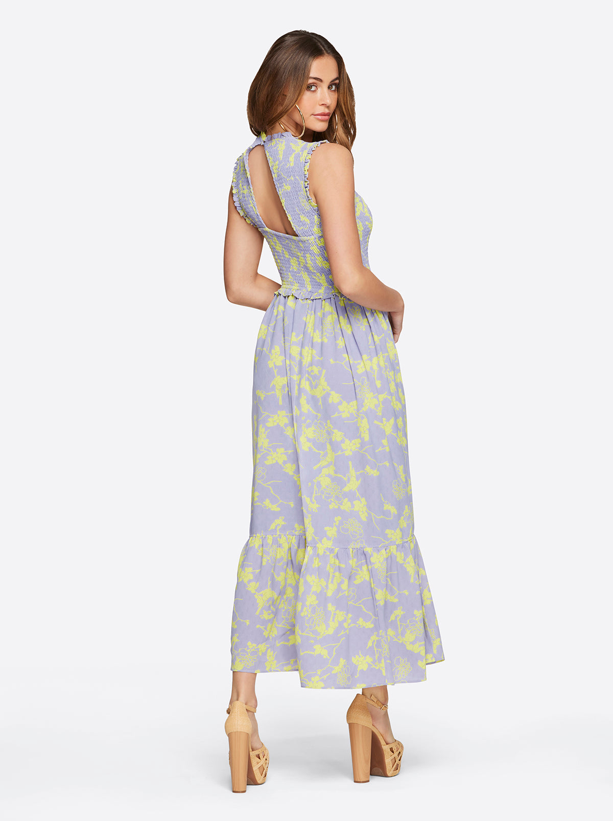 Women Mira Tiered Ruffle Maxi Dress - Hidden Lotus | Jessica Simpson