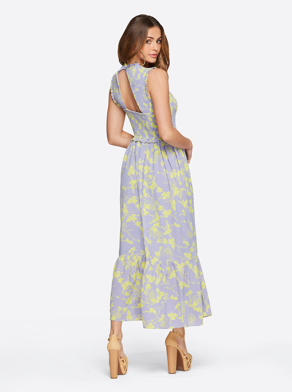 Women Mira Tiered Ruffle Maxi Dress - Hidden Lotus | Jessica Simpson