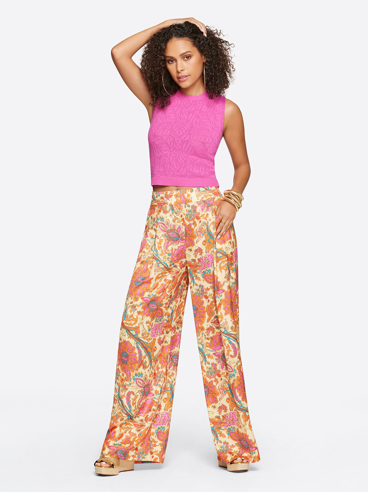 Women Ivy Mesh Tank - Rose Violet | Jessica Simpson