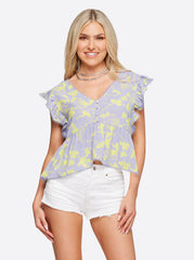 Women Peyton Top - Hidden Lotus | Jessica Simpson