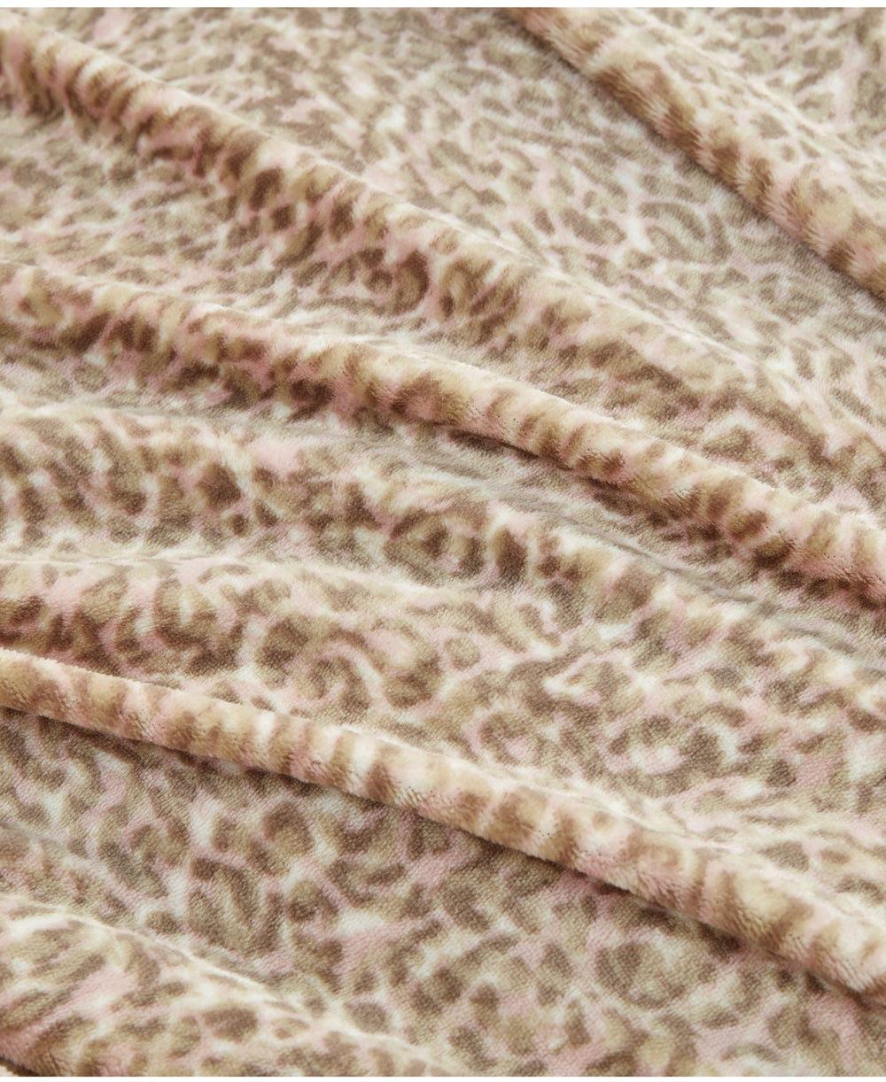 Home Leopard Printed Plush Duvet Cover  Set | Jessica Simpson