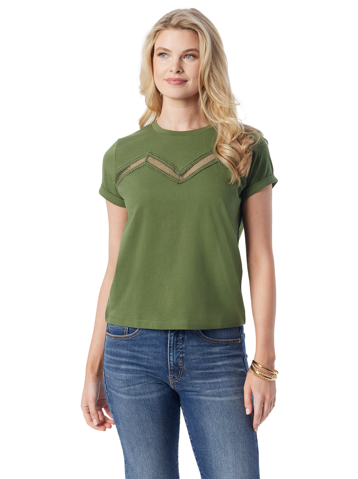 Women Valeriya Tee - Bronze Green | Jessica Simpson