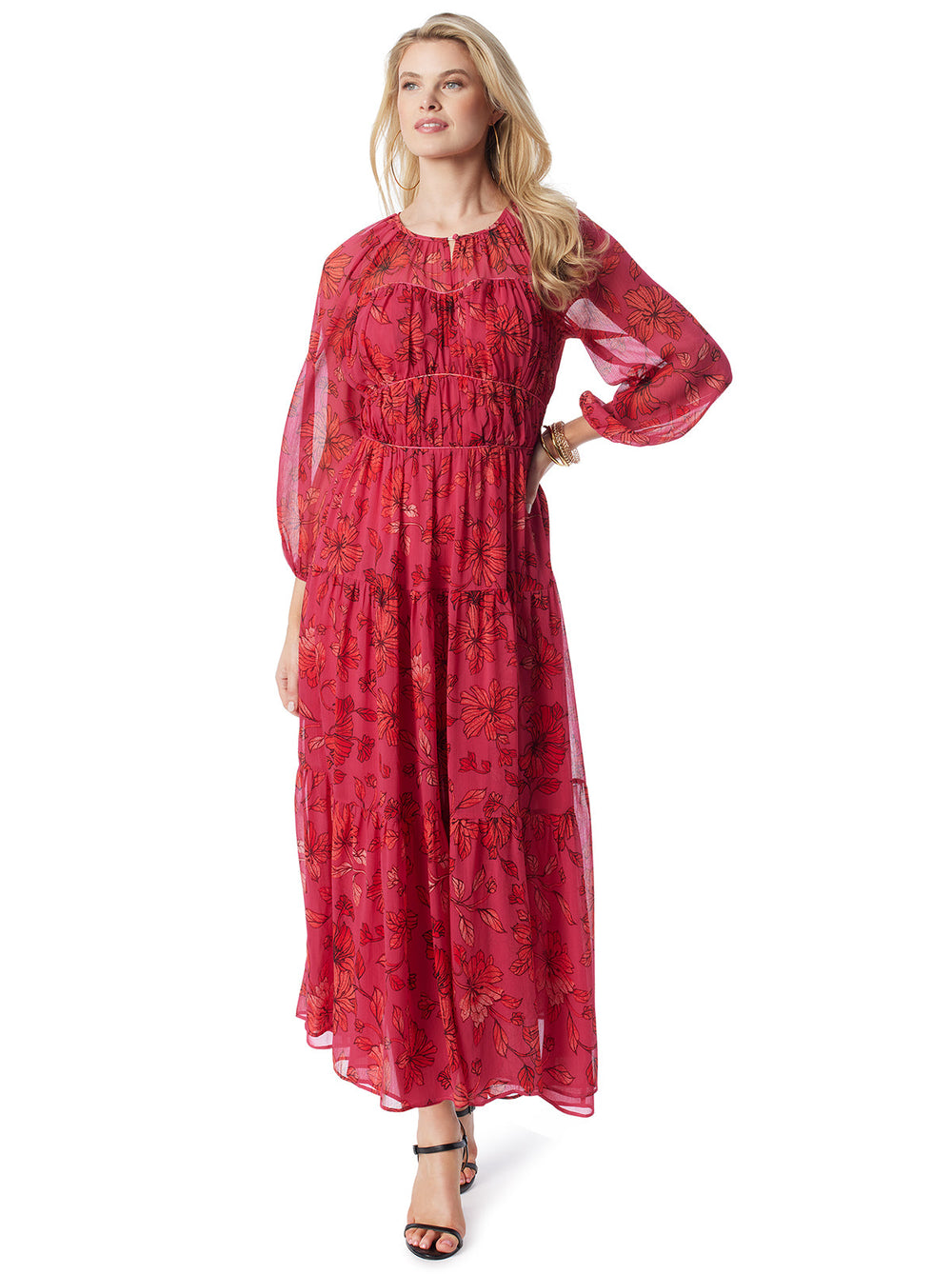 Women Sasha Maxi Dress - Outlined Blossoms | Jessica Simpson