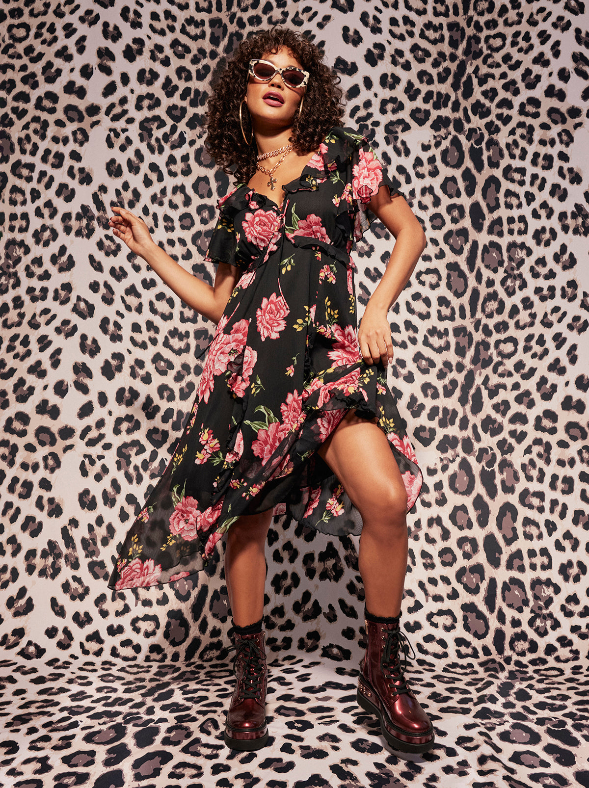 Women Maila Maxi Dress - Sketchy Roses | Jessica Simpson